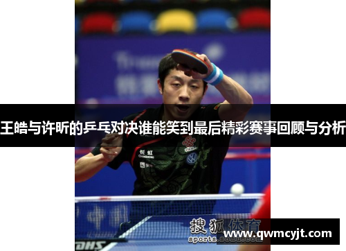 王皓与许昕的乒乓对决谁能笑到最后精彩赛事回顾与分析